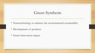 Green synthesis of gold nano particles | PPTX