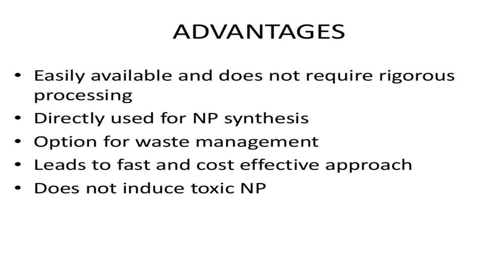 Green Synthesis of Nano Particles