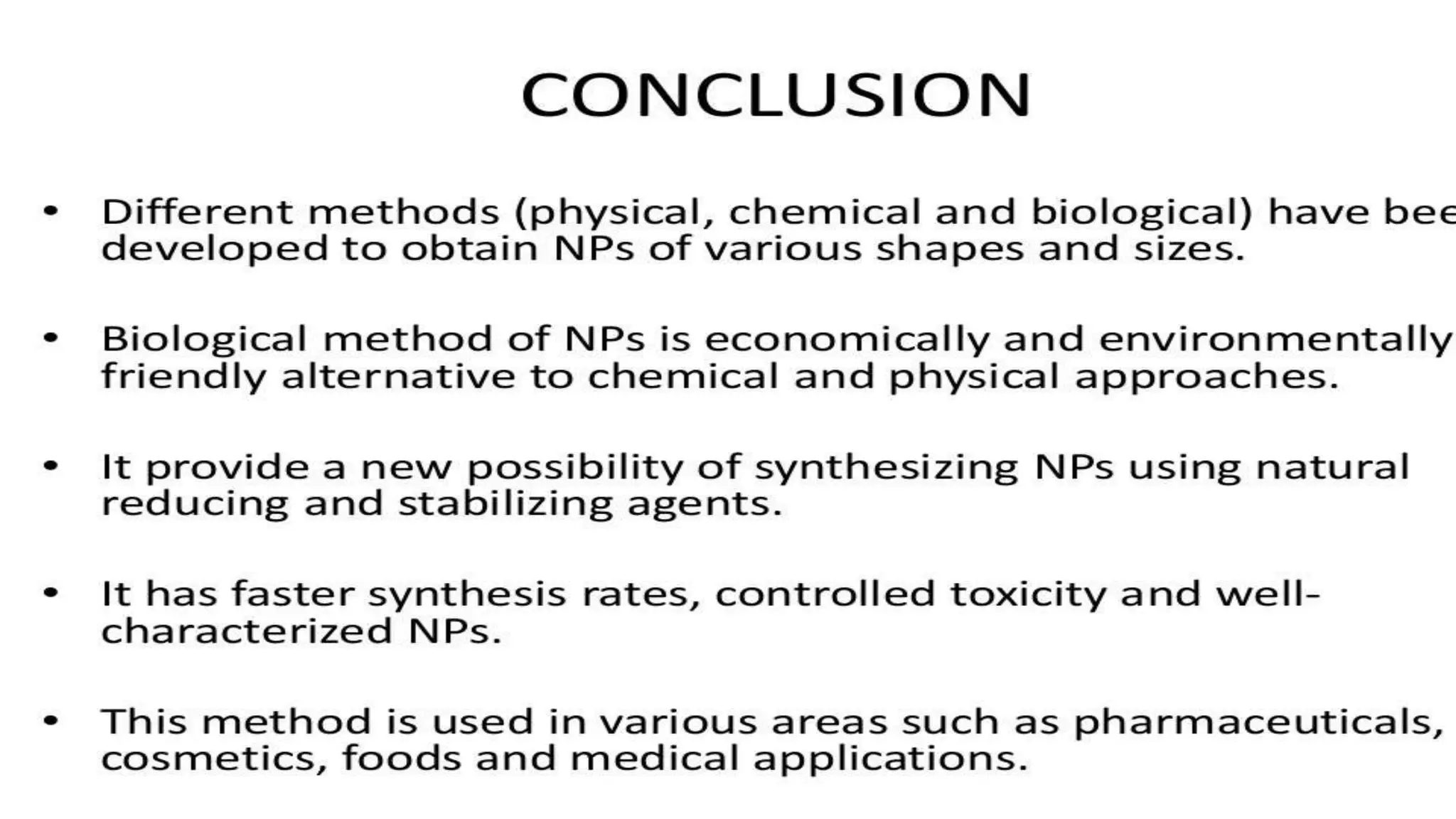 Green Synthesis of Nano Particles