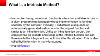 Intrinsic Methods in HotSpot VM | PPT