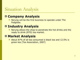 Tea Analysis Example Green tea marketing plan | PPS