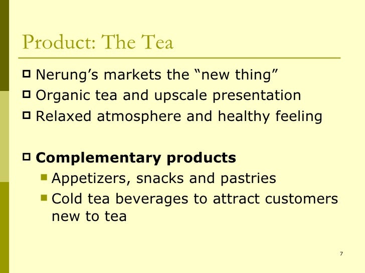 Green tea marketing plan