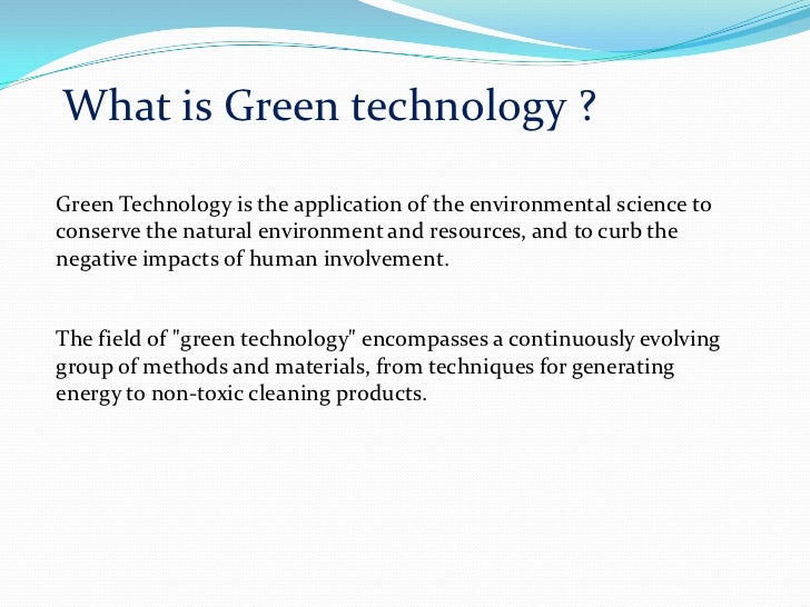 Green technology