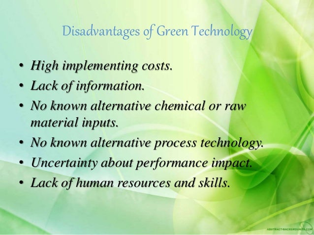 Green technology essay