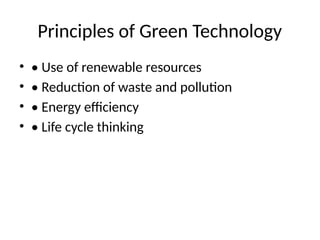 Green Technology Presentation Pptx