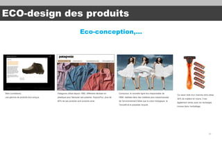 ECO-design des produits
                                                            Eco-conception,…




Nike Considered, ...