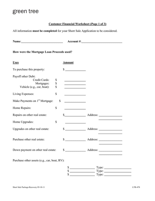 Greentree Short Sale Package | PDF