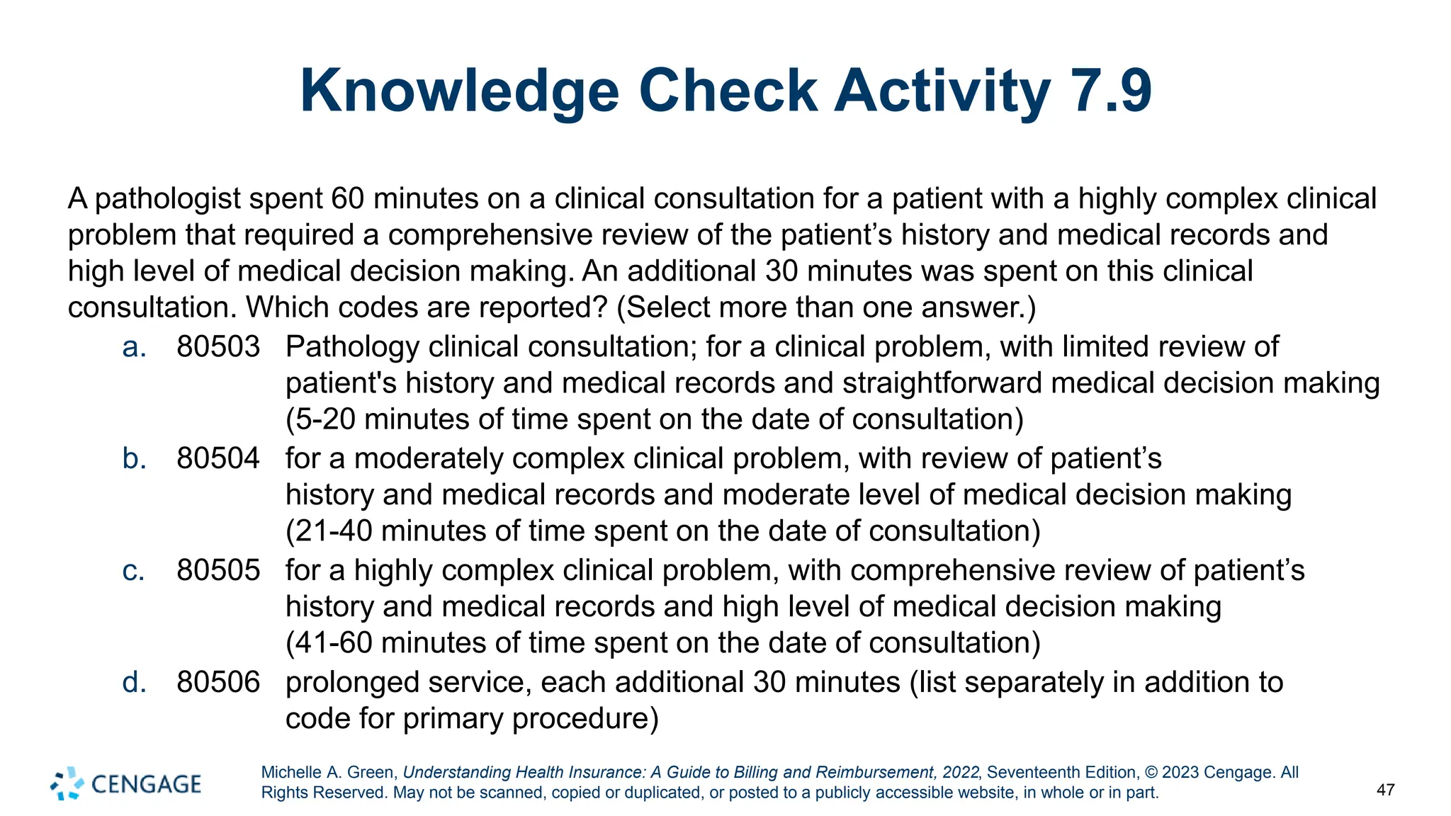 Understanding Health Insurance (CPT coding) chapter 7 | PPTX