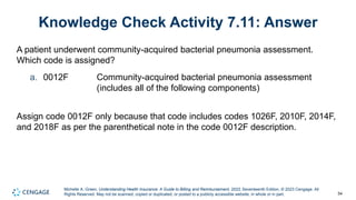 Understanding Health Insurance (CPT coding) chapter 7 | PPTX
