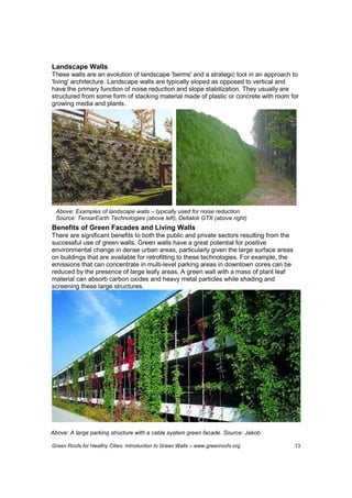 View of Green Walls Technology: Benefits and Design | PDF