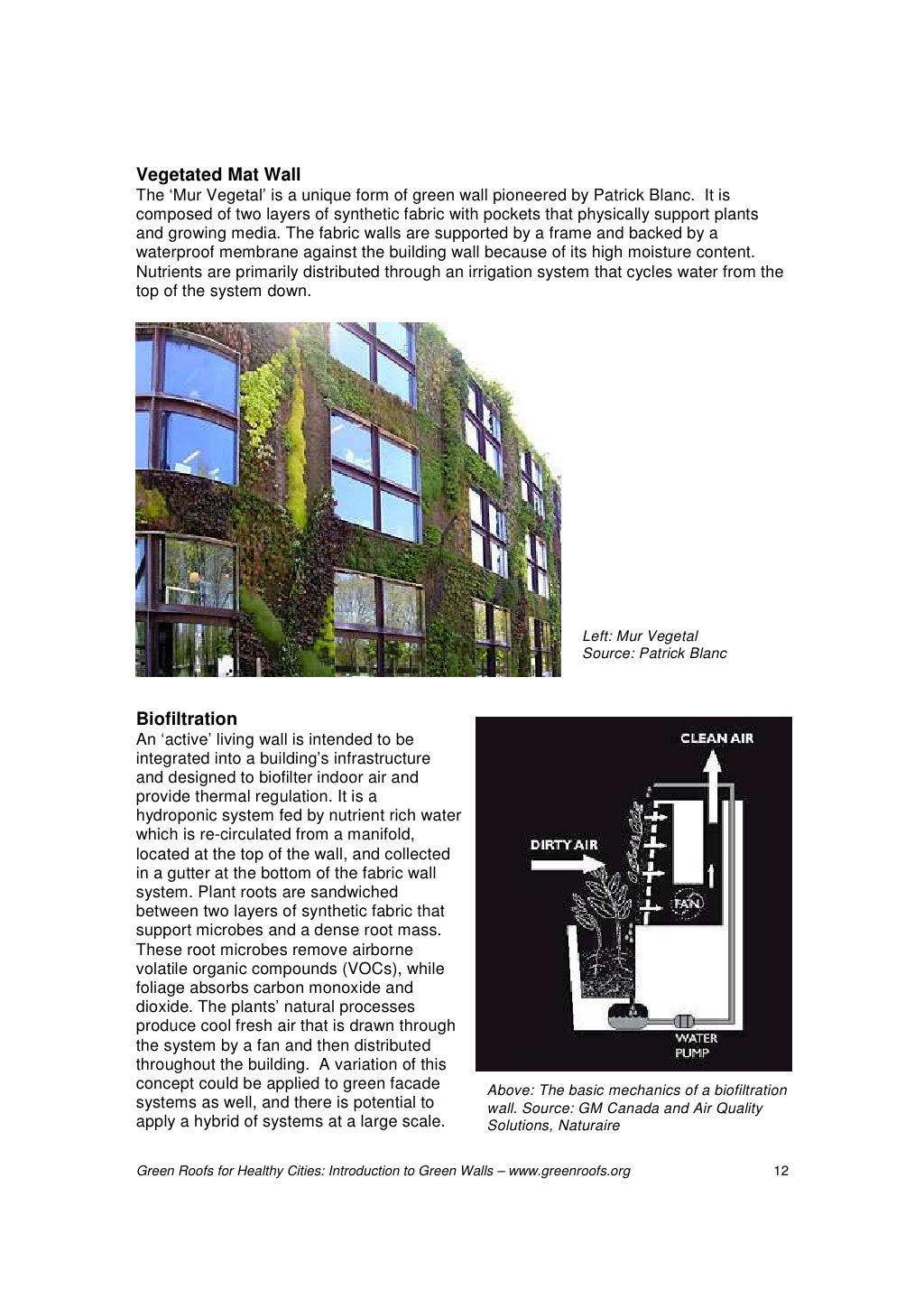 Green Walls Technology Benefits and Design