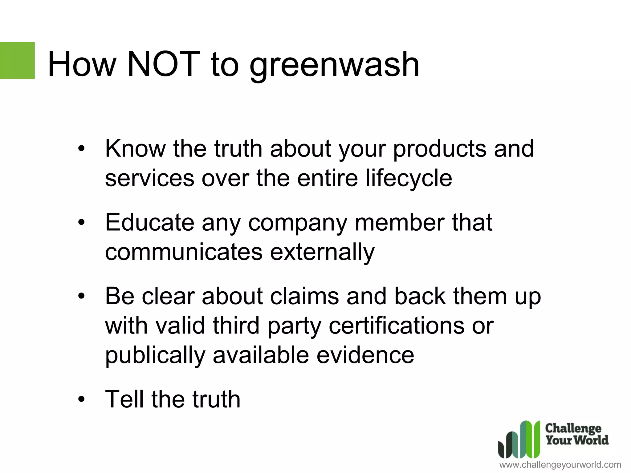 What is Greenwashing? | PDF