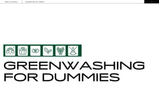 hasan & partners
GREENWASHING
FOR DUMMIES
Greenwashing for Dummies 1
 