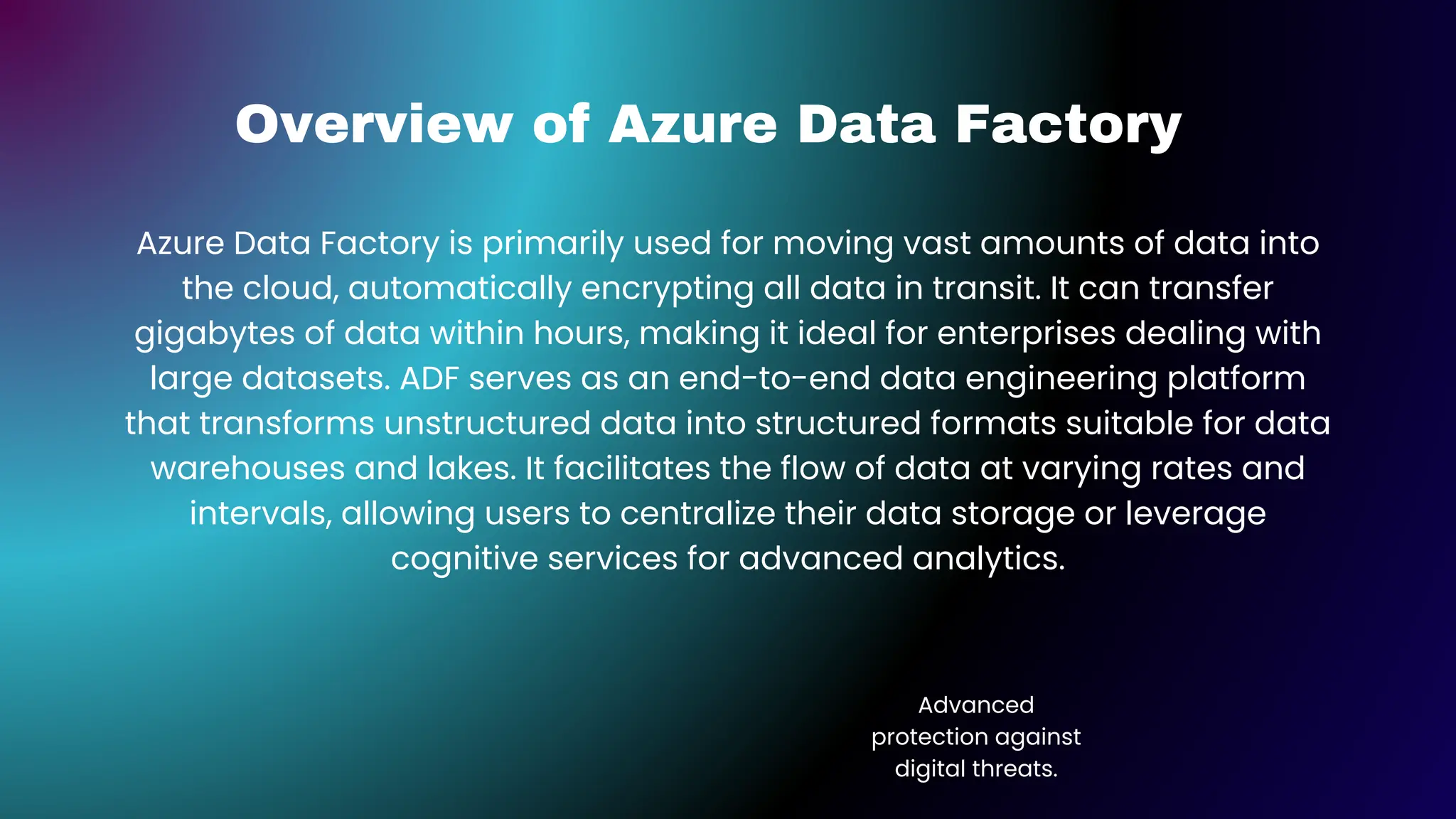 Azure Data Factory in Hyderabad - overview | PDF