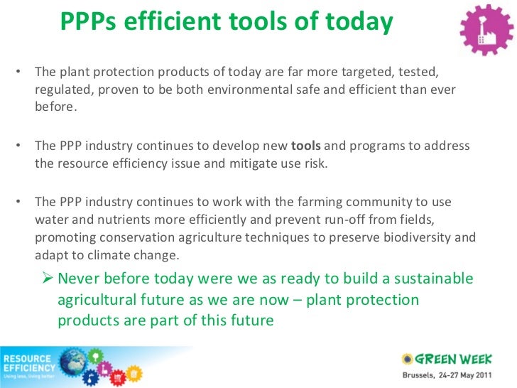 Sustainable use of plant protection products (Green Week 2011)