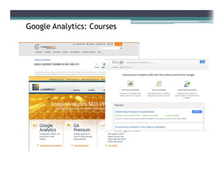 Google Analytics: Courses
 