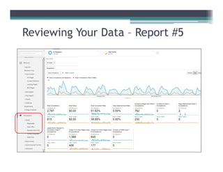 Reviewing Your Data – Report #5
 