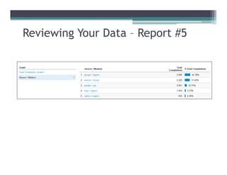 Reviewing Your Data – Report #5
 