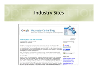 Industry Sites
 