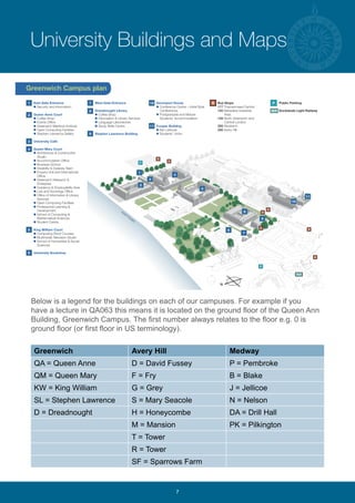 Avery Hill Campus Map Greenwich Study Abroad Handbook 2012/13