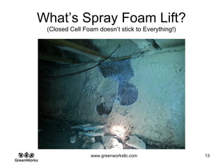 Assessing Hidden Moisture Intrusion
© GreenWorks Environmental, LLC
All underground discharge piping should have minimally an overflow indicator.
•This is what you get from a builder when you call it out and force it to be corrected.
•Don’t worry, we caught this the second and third time we re-inspected.
•Turns out the underground line was clogged with 48 golf balls. Seems the kids had
invented a new version of chip and put where the would chip balls up onto the roof and
then put into the gutter.
•As the underground discharge line did not have a “Catch basin” the balls went down the
line which was flat and ultimately clogged up smaller debris.
PAUSE FOR QUESTIONS & DISCUSSION
 