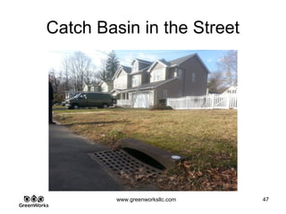Assessing Hidden Moisture Intrusion
© GreenWorks Environmental, LLC
This is the same parcel data with today’s development overlaid on top of a 1930 aerial.
What do you see?
•Note the agricultural areas / farmed areas
•Note areas of forest clearing
•Note areas not being cleared and compare to last known location of the stream
•This is a headwater environment where the headwaters of the map stream have been
filled.
•Clients home and most of neighborhood sits right in the stream’s headwater area which
by today’s standards would never be allowed to be developed.
PAUSE FOR QUESTIONS & DISCUSSION
 