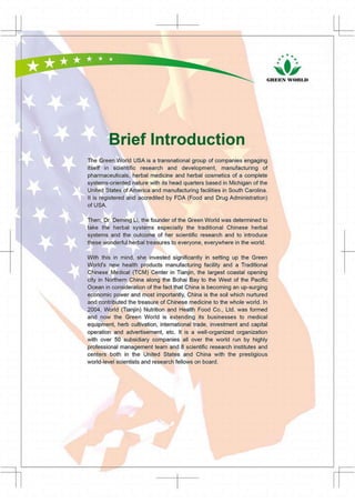 Greenworld group introduction