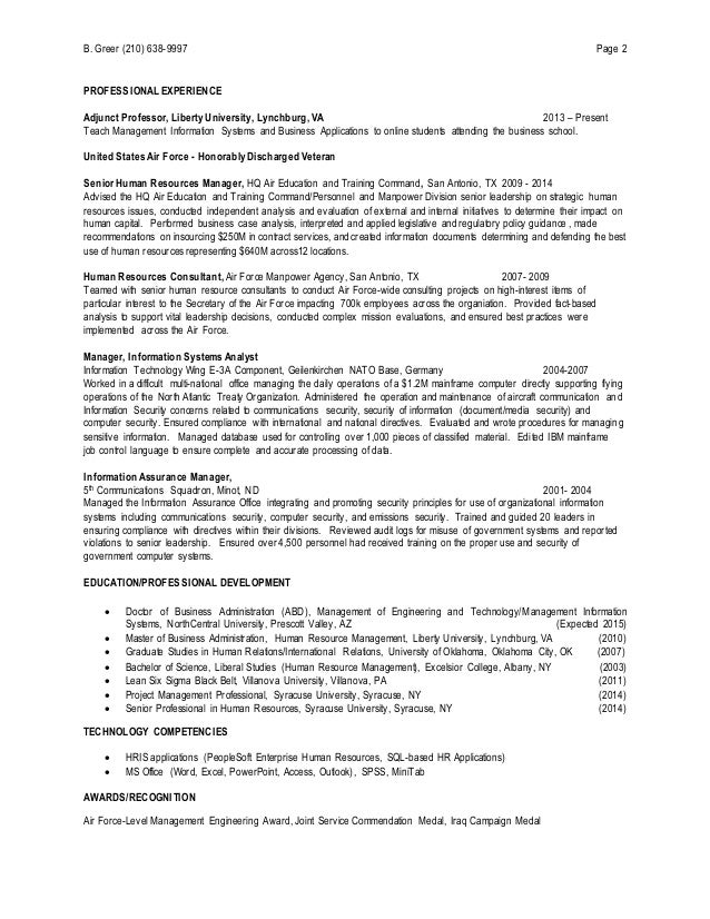 human resources manager resume samples