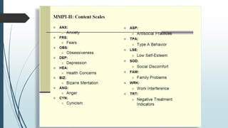 Overcontrolled Personality Inventory PERSONALITY INVENTORIES | PPTX