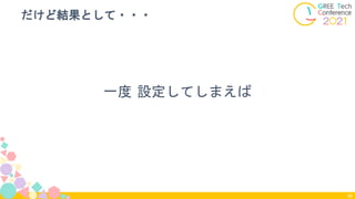 一度 設定してしまえば
だけど結果として・・・
99
 