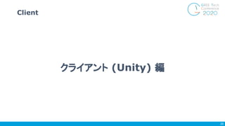 Client
29
クライアント (Unity) 編
 