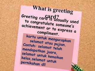 POWER POINT; Greeting card 