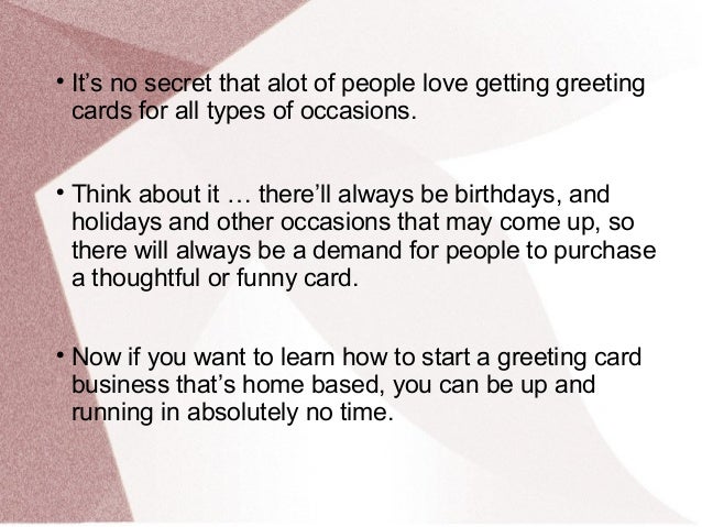 how to start a greeting card business for fun profit greeting card business