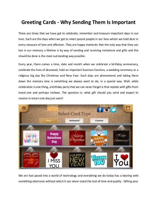 Greeting Cards Why Sending Them Is Important