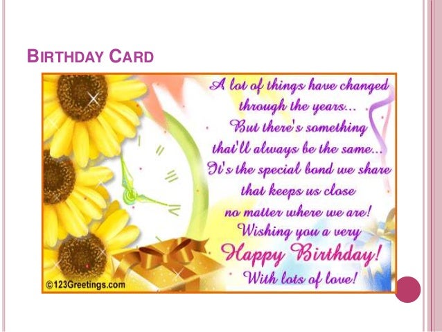 Unique 33 Greeting English Card