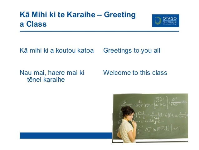 Greetings and farewells