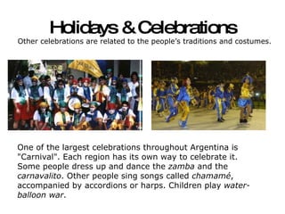 Greetings and Celebrations in Argentina | PPT