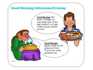 Greetings and farewells