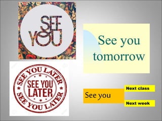 Greetings and goodbyes | PPT