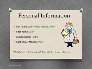 It’s nice to meet you
Taken from Interchange IntroTeacher: Irina Feria
 