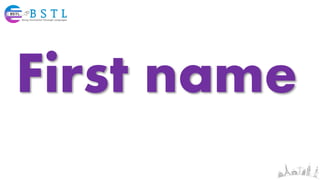 First name