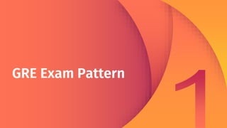 GRE Exam Pattern
 