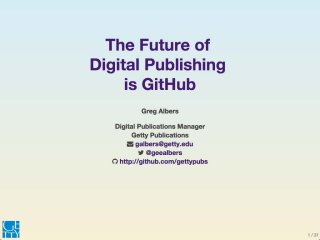 The Future of Digital Publishing is GitHub