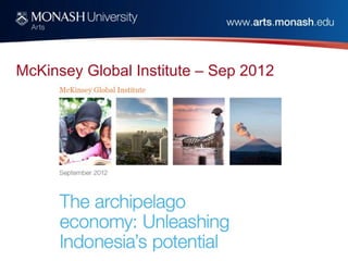 McKinsey Global Institute – Sep 2012
 