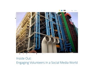 Greg Baldwin- VolunteerMatch, Inside Out: Engaging Volunteers in a Social Media World 