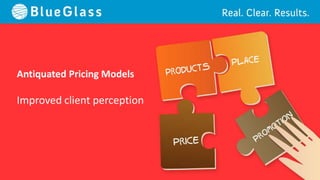 Antiquated Pricing Models

Improved client perception
 