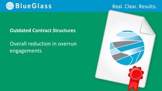 Outdated Contract Structures

Overall reduction in overrun
engagements
 