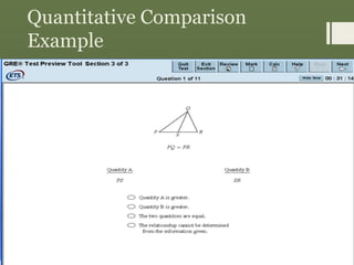 Quantitative Comparison
Example
 