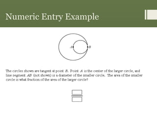 Numeric Entry Example
 