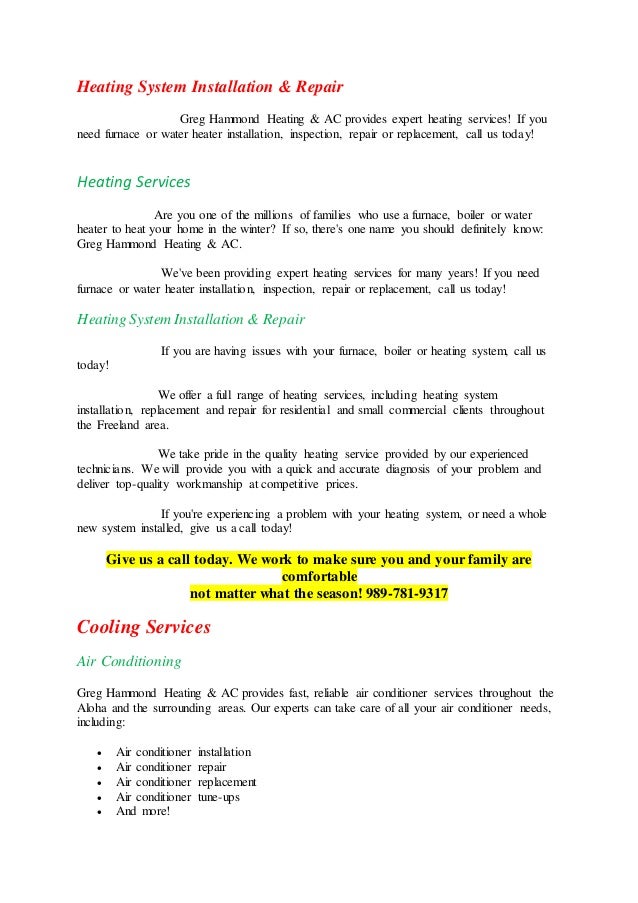 hammond heating and air jamestown ca heating system installation repair greg hammond air conditioning freeland mi ac mi hammond heating and air jamestown ca heating system installation repair greg hammond air conditioning freeland mi ac mi